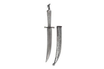 Lot 125 - A CAUCASIAN SILVER DAGGER  Possibly Georgia,...