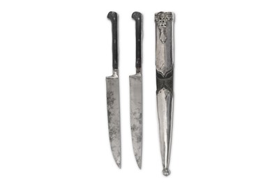 Lot 74 - A SILVER TROUSSE DAGGER Ottoman Turkey, late...