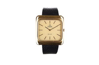 Lot 12 - Omega. A gold plated automatic wristwatch....