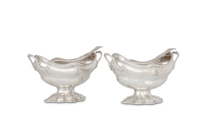 Lot 268 - A pair of George III antique sterling silver...