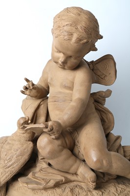 Lot 72 - A LARGE LATE 19TH CENTURY FRENCH TERRACOTTA...