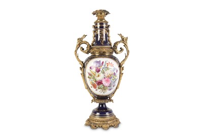 Lot 151 - A LATE 19TH CENTURY SEVRES STYLE PORCELAIN AND...