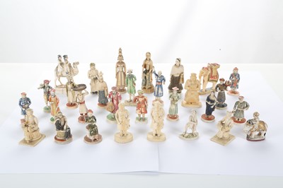 Lot 244 - THIRTY INDIAN IVORY GAMING PIECES  North India,...