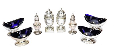Lot 155 - A mixed group of antique sterling silver items...