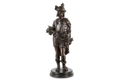 Lot 58 - A LATE 19TH CENTURY FRENCH BRONZE FIGURE OF A...