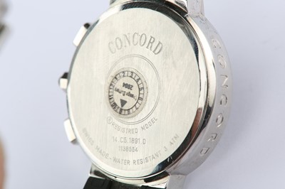 Lot 20 - Concord. A stainless steel and diamond quartz...