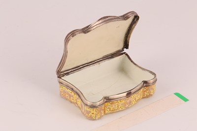 Lot 2 - A mid- 18th century French enamel and silver...