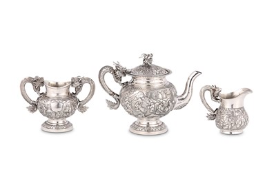 Lot 282 - A late 19th century Chinese Export silver...