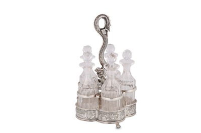 Lot 280 - A mid-19th century Chinese Export silver cruet...
