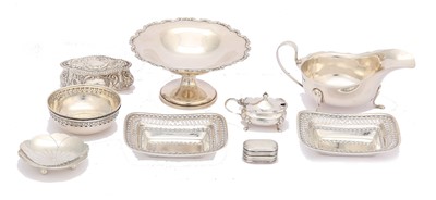 Lot 161 - A mixed group of antique sterling silver...