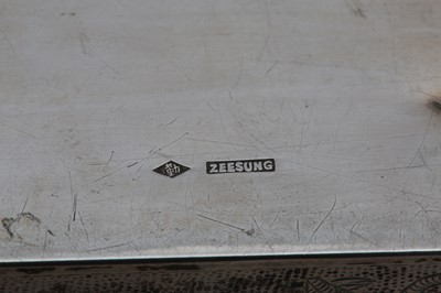 Lot 283 - An early 20th century Chinese silver cigarette...