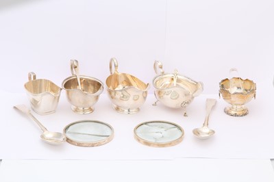 Lot 160 - A mixed group of sterling silver, including a...