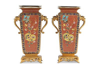 Lot 125 - A PAIR OF LATE 19TH CENTURY FRENCH GILT BRONZE...