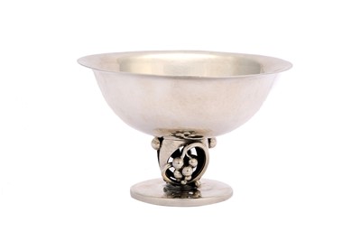 Lot 169 - A mid-20th century Danish silver footed bowl,...