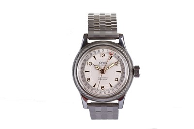 Lot 51 - Oris. A stainless steel automatic calendar...