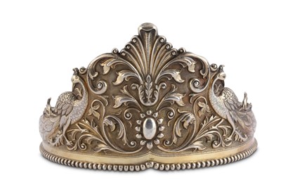 Lot 242 - A PARCEL-GILT SILVER TIARA India, 19th...