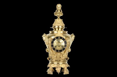 Lot 200 - A LATE 19TH CENTURY FRENCH GILT BRONZE MANTEL...