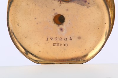 Lot 61 - J.W.Benson. An 18K gold open face fob watch....