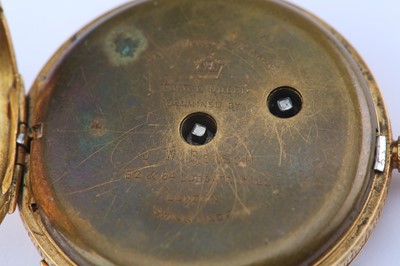 Lot 61 - J.W.Benson. An 18K gold open face fob watch....