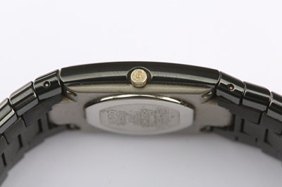 Lot 62 - RADO. A LADIES CERAMIC QUARTZ BRACELET WATCH....