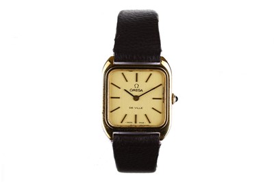 Lot 71 - Omega. A gold plated manual wind wristwatch....