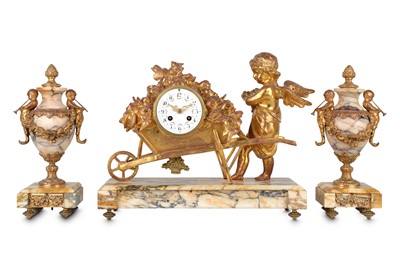 Lot 195 - A LATE 19TH / EARLY 20TH CENTURY FRENCH GILT...