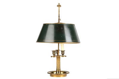 Lot 582 - A French gilt bronze and painted tole...