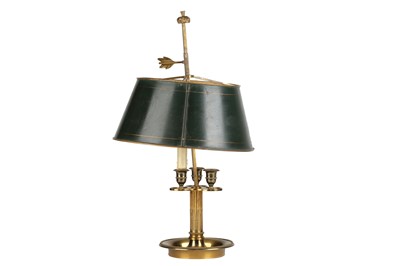 Lot 582 - A French gilt bronze and painted tole...