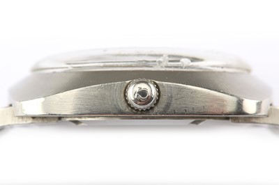 Lot 82 - Omega. A stainless steel automatic calendar...