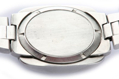 Lot 82 - Omega. A stainless steel automatic calendar...