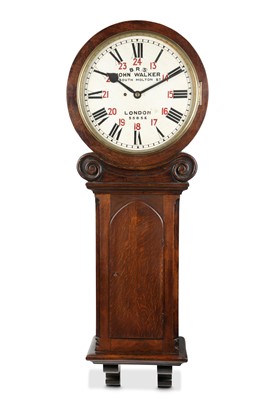 Lot 253 - A LARGE AND RARE LATE 19TH CENTURY OAK STATION...