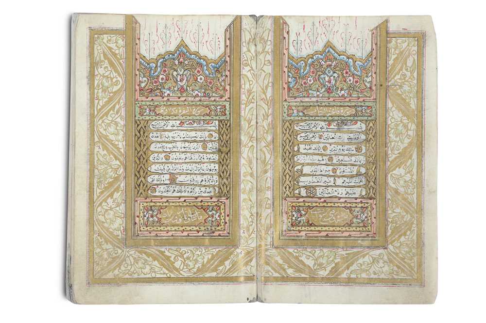 Lot 50 - AN OTTOMAN QUR'AN  Ottoman Turkey, signed Adul...