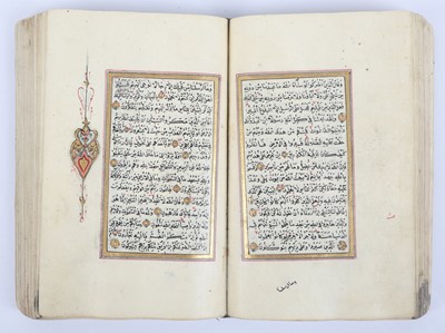 Lot 50 - AN OTTOMAN QUR'AN  Ottoman Turkey, signed Adul...