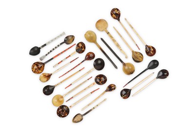 Lot 89 - A COLLECTION OF TWENTY-TWO SPOONS Ottoman...