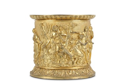 Lot 144 - A FIRST HALF 19TH CENTURY FRENCH GILT BRONZE...