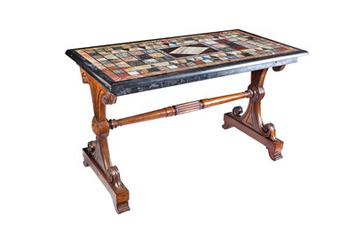 Lot 100 - A FINE REGENCY ROSEWOOD LIBRARY TABLE WITH...