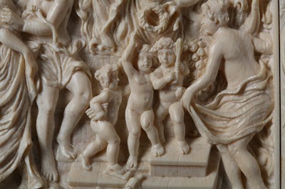 Lot 26 - A 19TH CENTURY DIEPPE IVORY RELIEF OF THE...