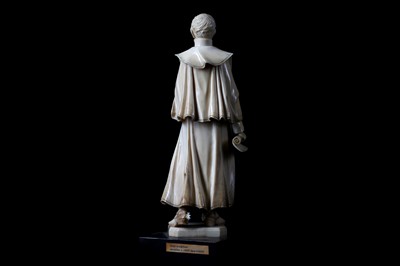 Lot 24 - A 19TH CENTURY IVORY FIGURE OF A NAPOLEONIC...