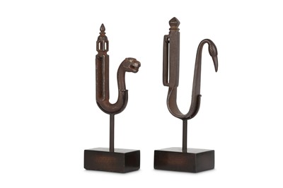 Lot 263 - TWO INDIAN STEEL BELT HOOKS India, 18th...