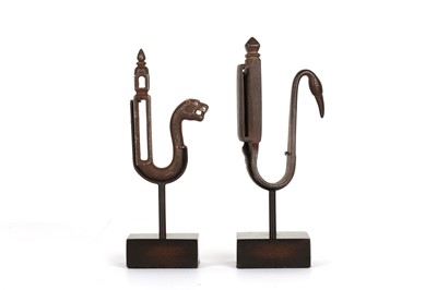 Lot 263 - TWO INDIAN STEEL BELT HOOKS India, 18th...