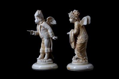 Lot 28 - AN UNUSUAL PAIR OF 19TH CENTURY FRENCH...