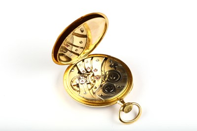 Lot 301 - An 18K gold open face pocket watch. Date:...