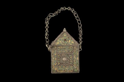 Lot 102A - A QUR'AN CASE Morocco or North Africa, 19th -...