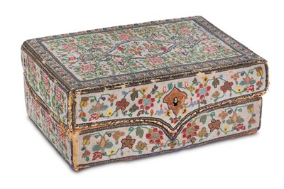 Lot 94 - AN OTTOMAN BEADWORK CASKET Ottoman Provinces...