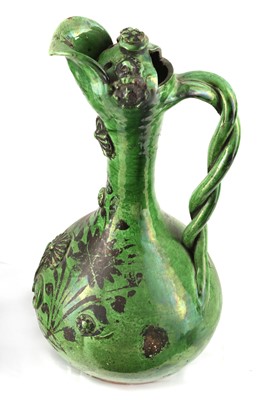 Lot 96 - TWO LIGHT GREEN-GLAZED CANAKKALE POTTERY...