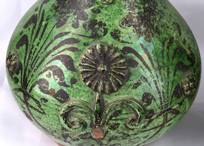 Lot 96 - TWO LIGHT GREEN-GLAZED CANAKKALE POTTERY...