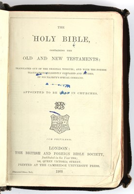 Lot 151 - A BIBLE AND PORTABLE CRUCIFIX Jerusalem, 20th...