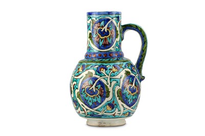 Lot 119 - A KUTAHYA POTTERY JUG Ottoman Turkey, late...