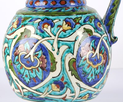 Lot 119 - A KUTAHYA POTTERY JUG Ottoman Turkey, late...