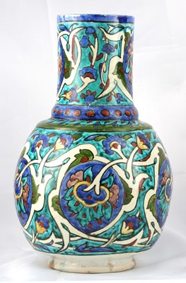 Lot 119 - A KUTAHYA POTTERY JUG Ottoman Turkey, late...